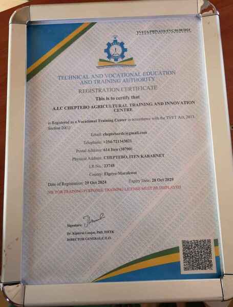 TVETA Training License