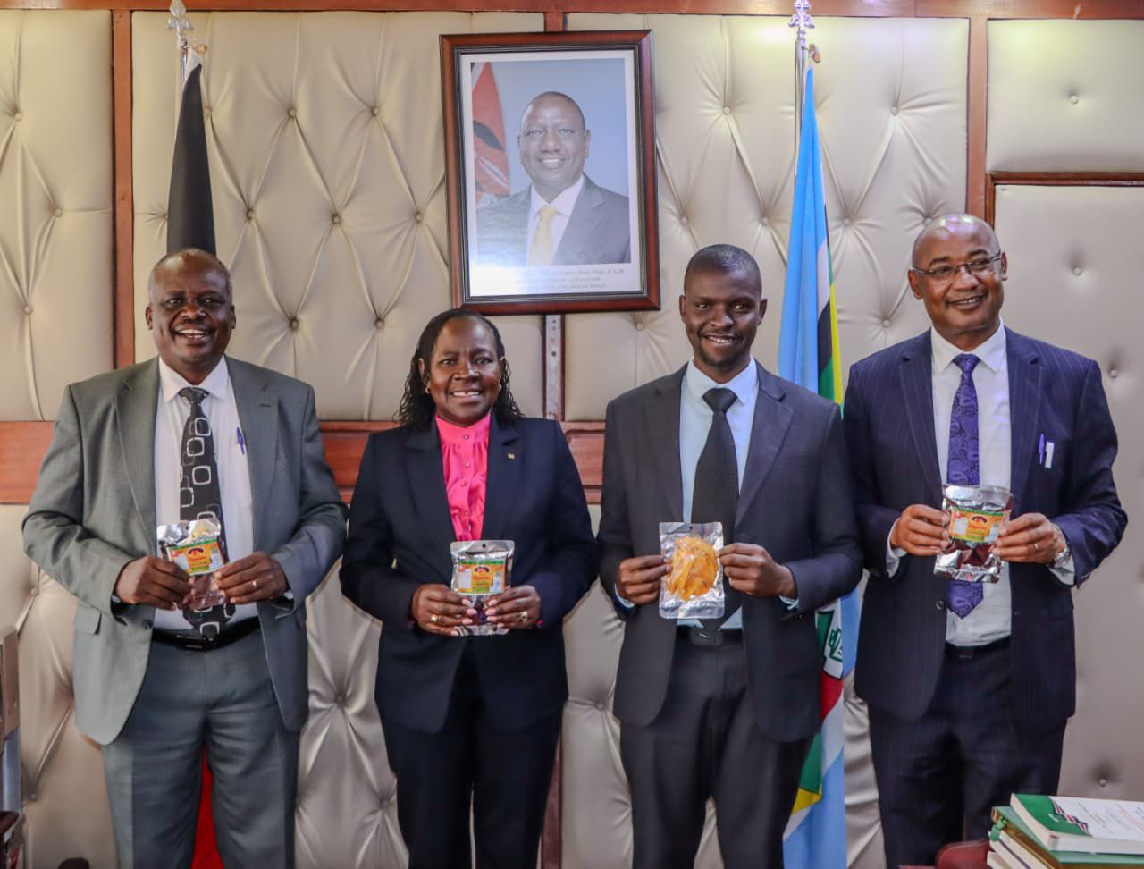 This morning,A.I.C Cheptebo Rural Dev  Centre director Mr Joseph Kimeli and Cheptebo Agricultural Training & Innovation Centre principal Mr Daniel Chelule had the privilege to be hosted by the principal secretary state department of TVET Dr. Esther Muoria, in her office in Nairobi.Among the successful discussion included hops program, solar project, making CATIC to be CBET centre of excellence, helb loan, expanded collaboration, CATIC graduation among others. Grateful that honouring God is accom